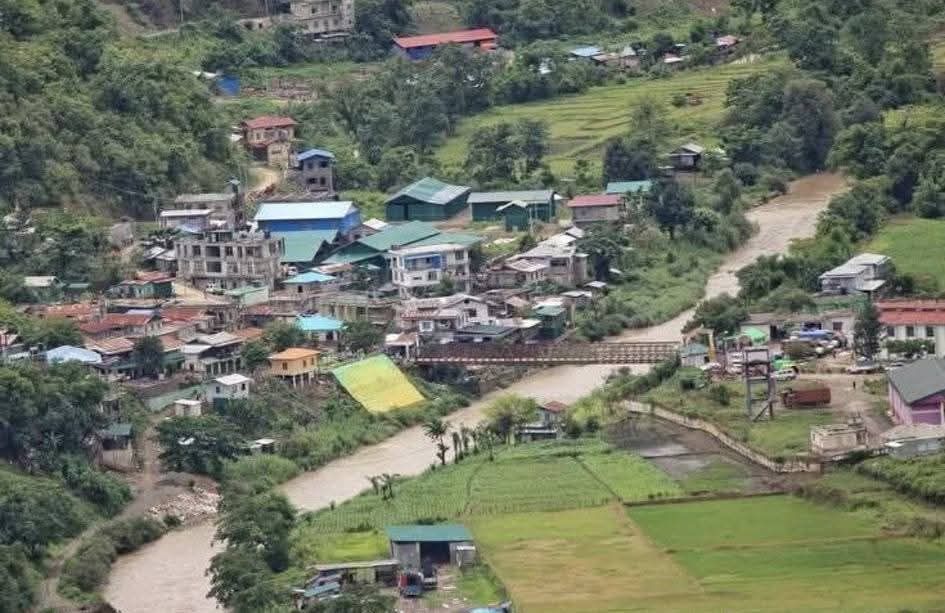 Tio river between Mizoram State of India and Chin State of Myanmar