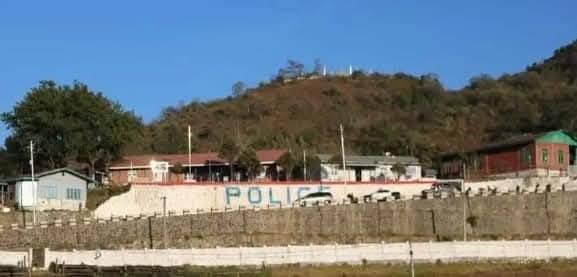 A Hakha Myoma Police Station in Hakha town (Photo: Facebook/Chin Post)