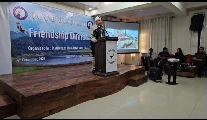 Chief Minister of Mizoram State Pu Lalduhoma speaking at the event in Aizawl on 4 December 2025 (Photo: Facebook/The Rihli Voice)