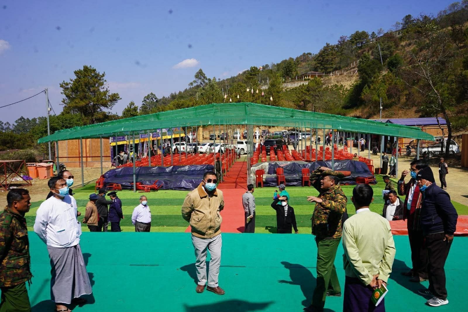 Celebration of the Chin National Day in Hakha in 2025 by the then military authorities (Photo: Facebook/Chin Daily)