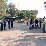 A previous photo showing SSPC inspection team members checking vehicles in Gangaw town (Photo: Facebook/YawAlinnTan)