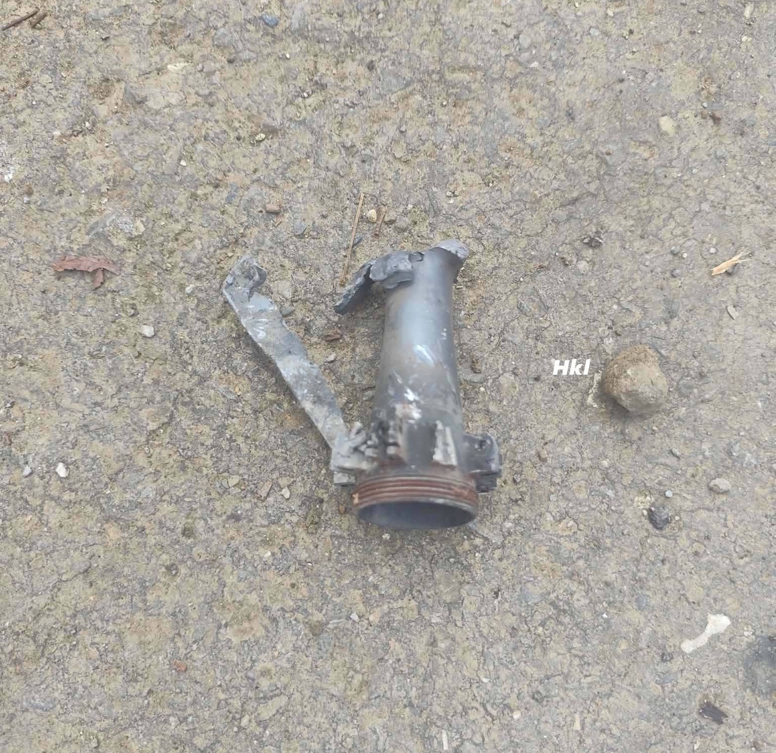 One of the remnants of the weapons used by SSPC in its aerial attacks in Mindat and Htilin border (Photo: Facebook/Hkl Mindat)