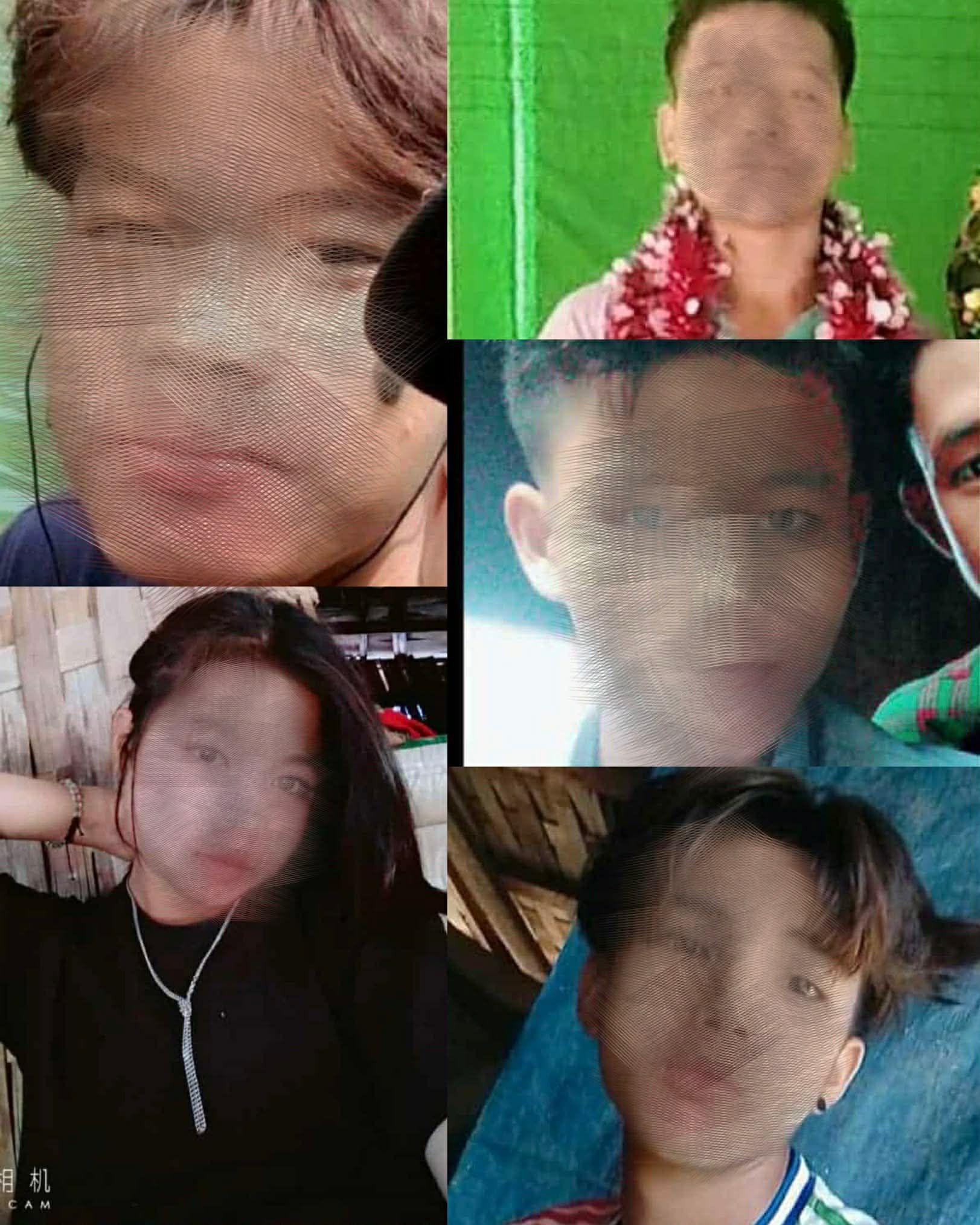 Photos of five Khumi youths identified as being detained (Photo: Facebook/Khumiland News)