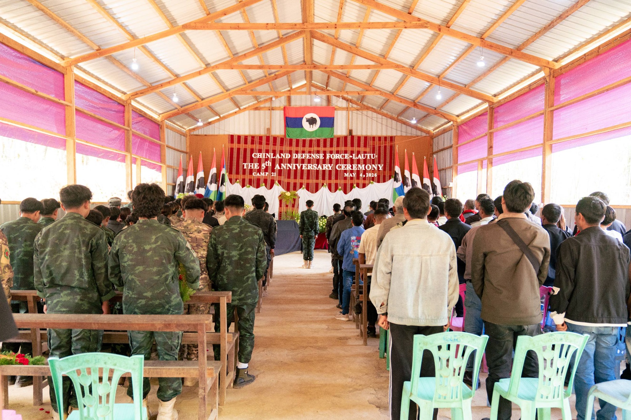 Members of the CDF-Lautu joining the event (Photo: Facebook/Chinland Defense Force_Lautu)