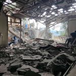 A previous photo showing one of the homes destroyed by SSPC airstrikes in Mindat town (Photo: Facebook/CPU)