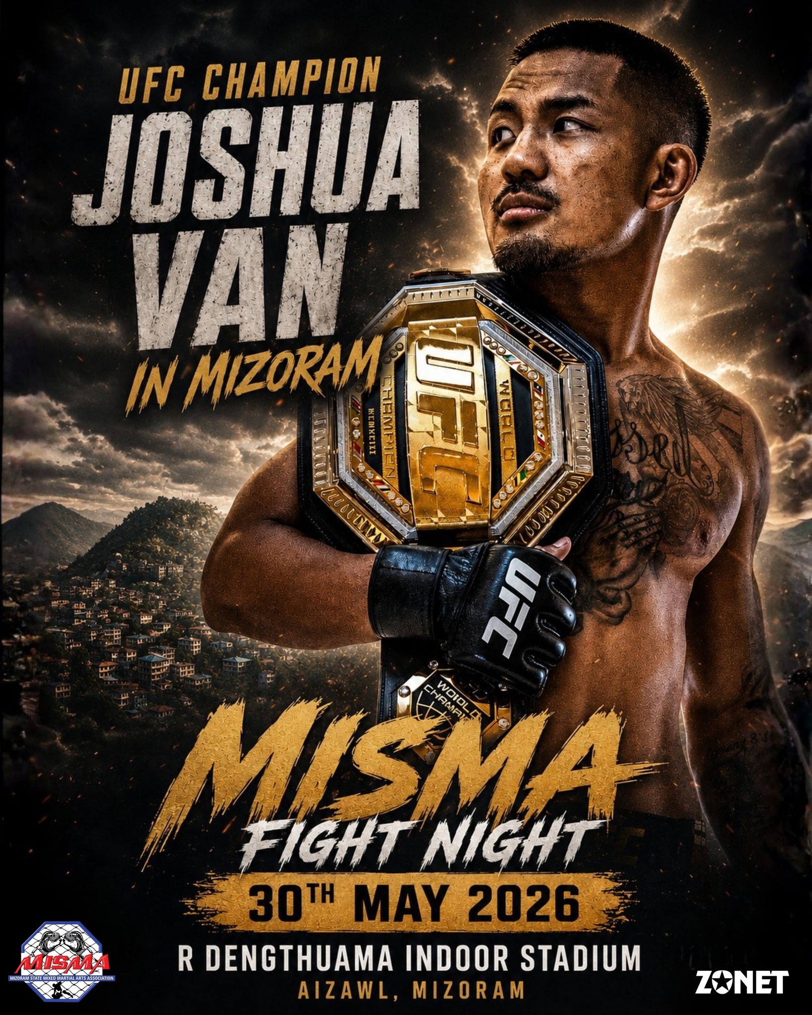 UFC Flyweight Champion Joshua Van (Photo: Facebook/Zonet Cable TV)