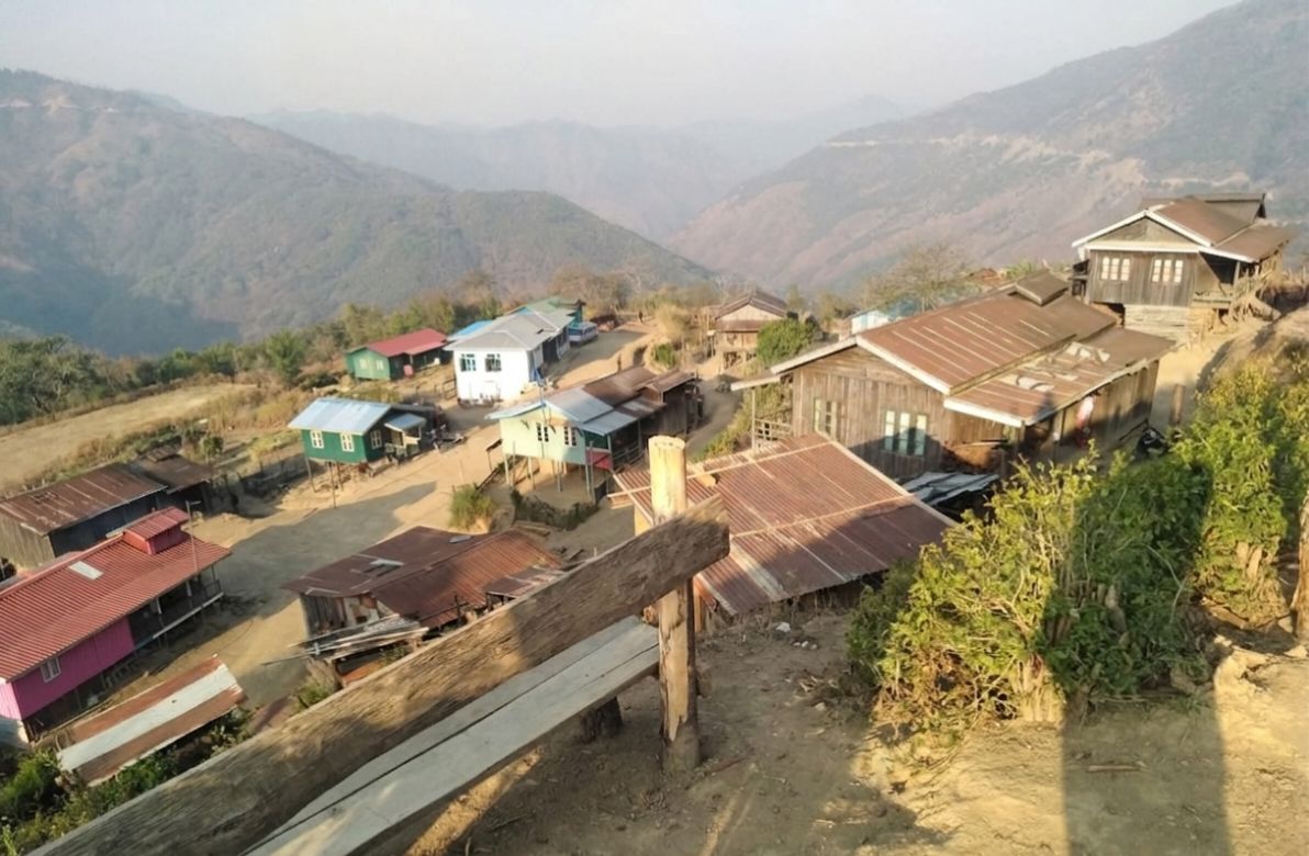 L. Zamual village, Falam township (Photo: Facebook/Surbung Times)