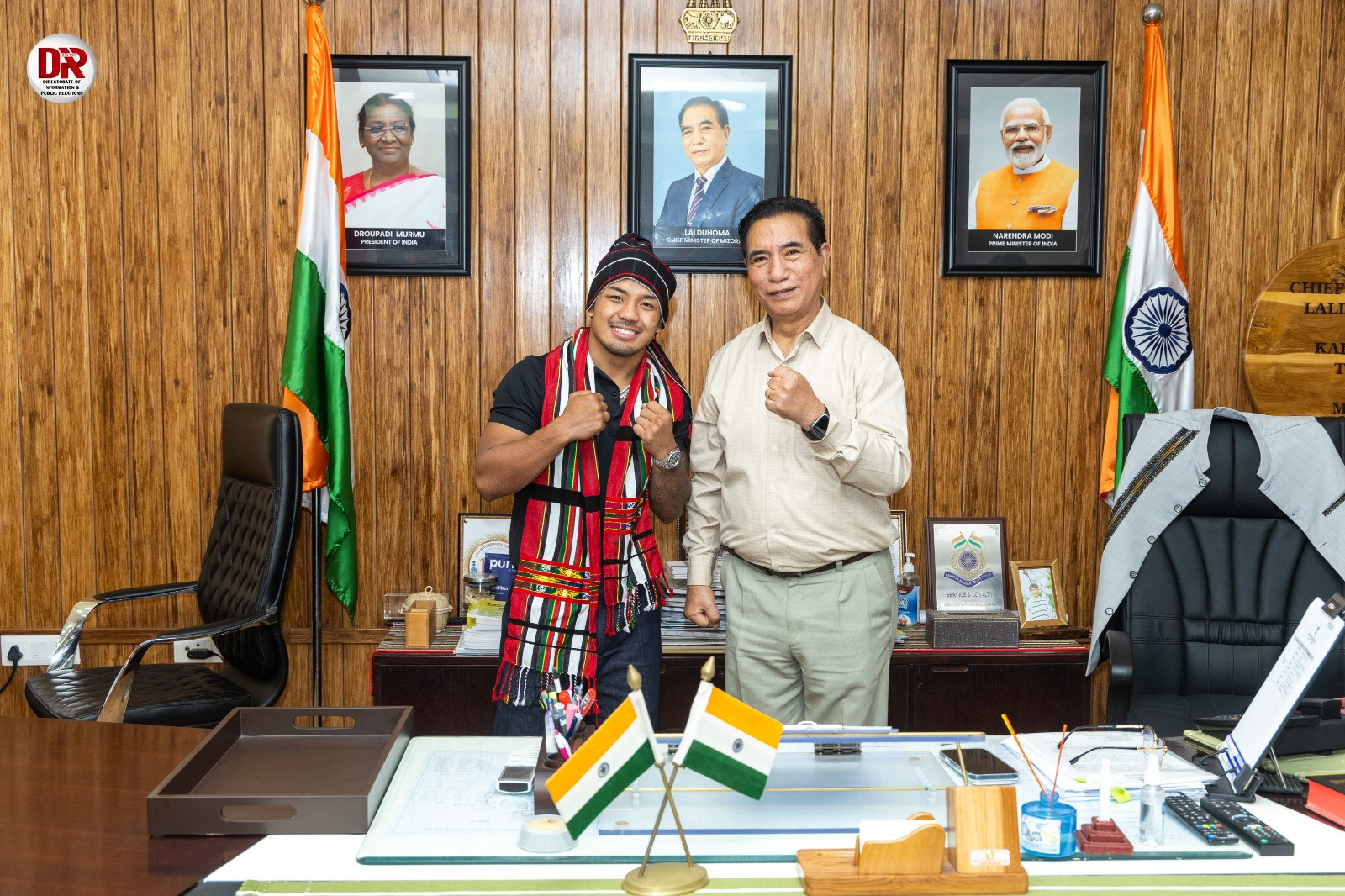 (Photo credit to https://dipr.mizoram.gov.in/post/chief-minister-hosts-joshua-van-at-his-office)