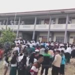 Students joining the placement test at BEHS school in Suangdo of Falam township (Photo: Facebook/Surbung Times)