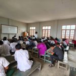 This image shows students taking a placement examination in Falam Township, Chin State (Photo: Facebook/The Surbung Times)