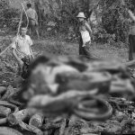 Villages collected dead bodies in Ta Laing village (Photo: Facebook/Surbung Times)