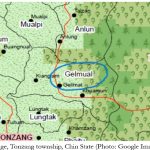 A map showing the location of Gelmual village, Tonzang township (Photo: Google Map)